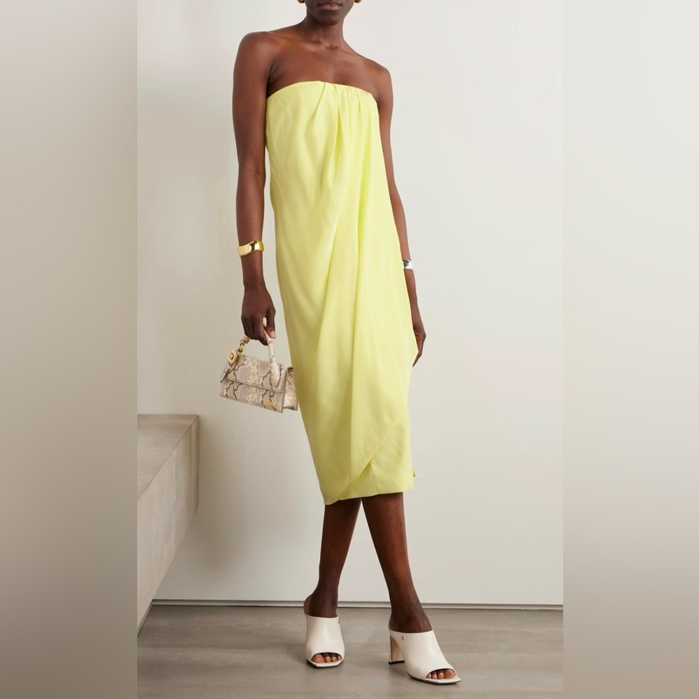 Gauge81 Strapless Lemon Dress